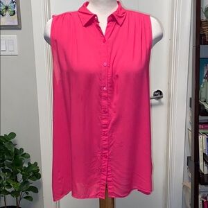 Pink button up tunic